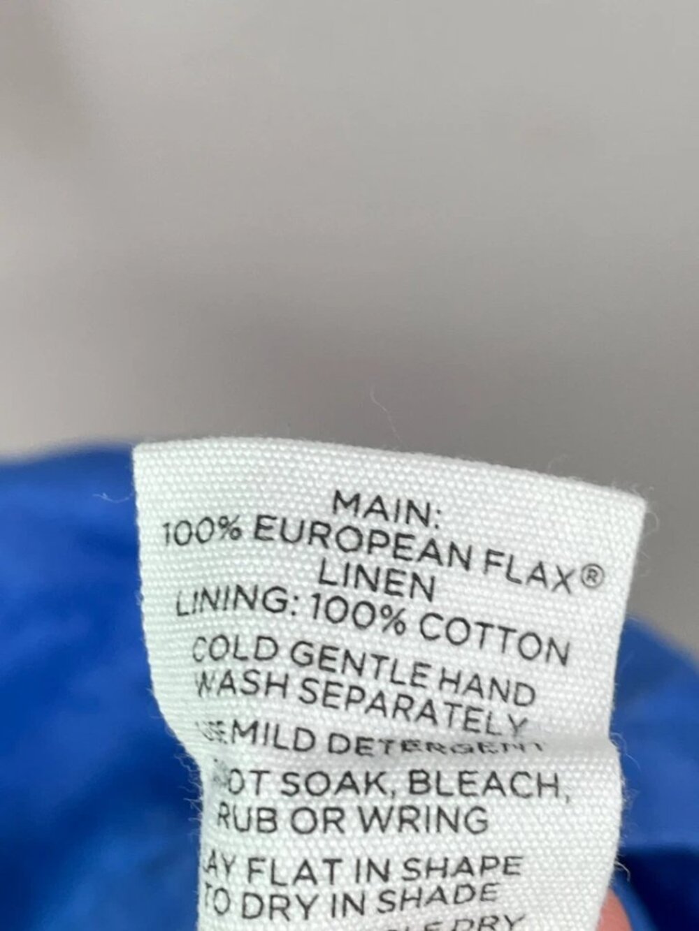 Womens 6 Blue Cut Out Back Linen Round Neck Sleeveless Mini - Picture 3 of 5